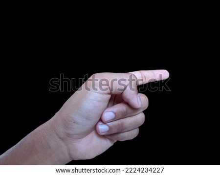 fingers that make up the symbol                  
