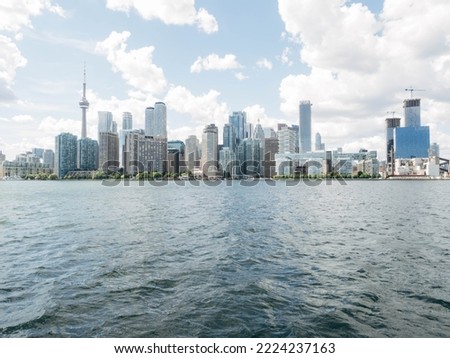 Toronto city skyline panorama view