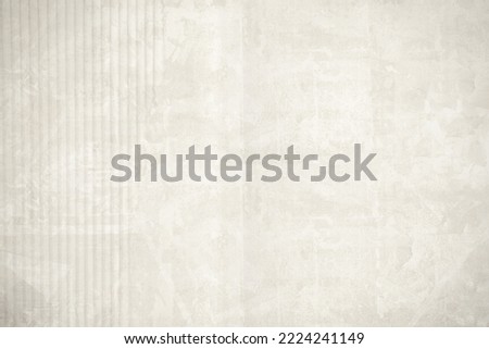 OLD WHITE PAPER TEXTURE, CRUMPLED WALLPAPER PATTERN WITH BLANK SPACE FOR TEXT, LIGHT BEIGE NEWSPAPER DESIGN, BOOK OVERLAY TEMPLATE Royalty-Free Stock Photo #2224241149