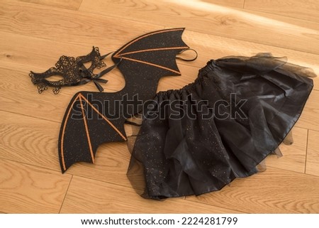 Halloween bat costume. Scary Party Costume