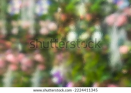 Blurry texture of colors. Lubricated palette. Nature color of plants in weak reflection. Bright background.