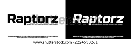 Modern Bold Font. Heavy Font. Regular, Italic, Rounded, Uppercase, Lowercase and Number. Typography urban fonts for fashion, sport, technology, digital, movie, logo design, vector illustration
 Royalty-Free Stock Photo #2224533261