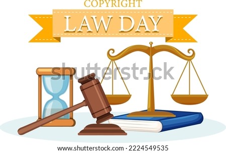 Copyright Law Day Banner Design illustration