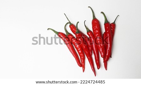 Red chili on the table
