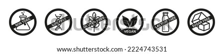 Eco-Friendly Icons Pack, Healthy Product Clip Art, Natural Product Symbols Vector Icons, Cut files for Cricut, Silhouette