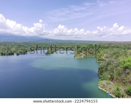View of Bajul mati reservoir in Situbondo, East Java, Indonesia.