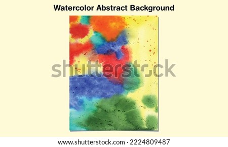 Watercolor Handmade Splash Abstract Background