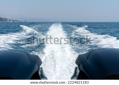Boattrip off the Coast of Split (Croatia) Royalty-Free Stock Photo #2224821183
