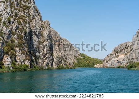 Boattrip on the rivers of the Krka National Park (Croatia) Royalty-Free Stock Photo #2224821785