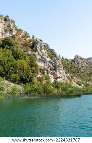 Boattrip on the rivers of the Krka National Park (Croatia) Royalty-Free Stock Photo #2224821787