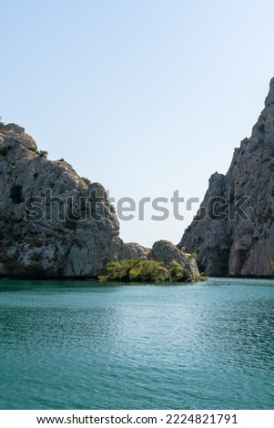 Boattrip on the rivers of the Krka National Park (Croatia) Royalty-Free Stock Photo #2224821791