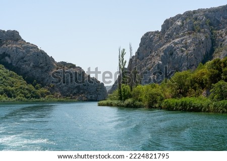 Boattrip on the rivers of the Krka National Park (Croatia) Royalty-Free Stock Photo #2224821795