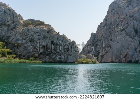 Boattrip on the rivers of the Krka National Park (Croatia) Royalty-Free Stock Photo #2224821807