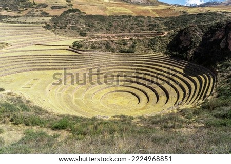 Moray, archaeological site located in the sacred valley of Cusco, Peru.