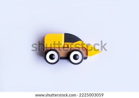 Car model toy, kids transport game. Kids background. Automobile on blue background . Happy family. Family education.