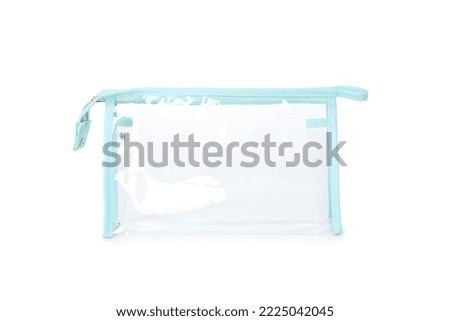 Bath accessories, toilet bag, isolated on white background Royalty-Free Stock Photo #2225042045