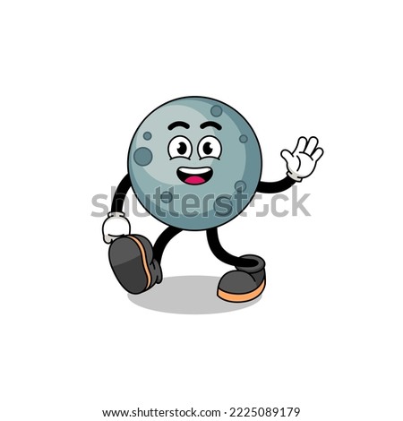 asteroid cartoon walking , character design