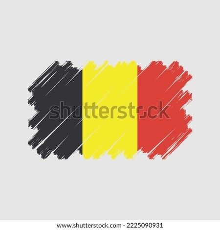 Flag of Belgium vector illustration