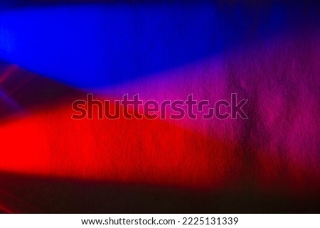 Police "blue and red" lights on black background surface....ambulance light...
