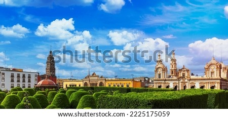 Mexico, Leon, Central city Martyrs Plaza, Plaza Martires, one of the main city tourism attractions. Royalty-Free Stock Photo #2225175059