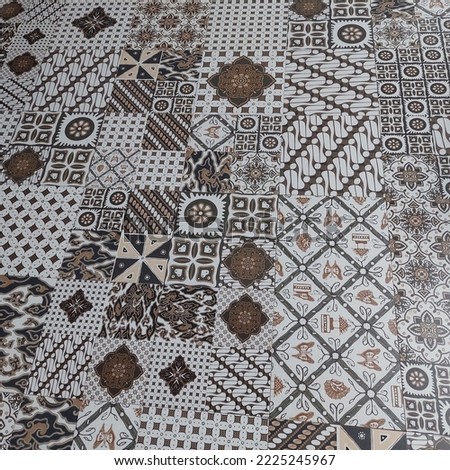 floor with java batik motif