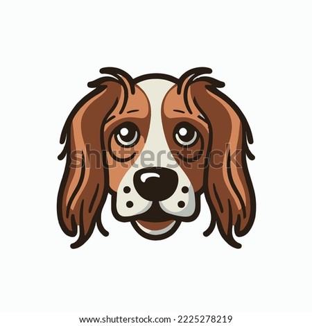 Dog face icon vector illustration