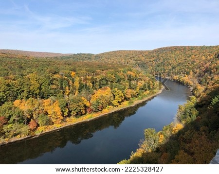 The Upper Delaware Scenic Byway in New York Royalty-Free Stock Photo #2225328427