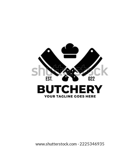 Butchery logo design vector illustration