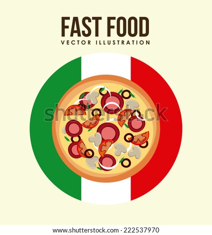 pizza graphic design , vector illustration