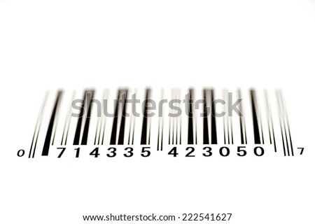 Bar Code Shot From Below With Shallow Depth Of Field/ Bar Code