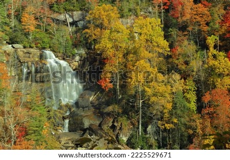 white water falls in north carolina Royalty-Free Stock Photo #2225529671