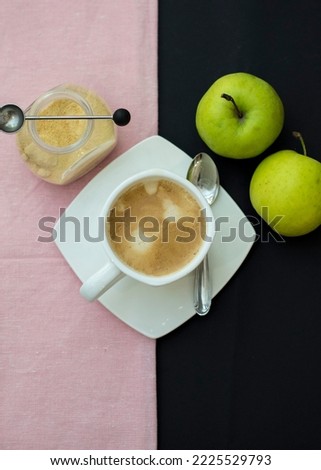 Good morning pic with coffe and apples