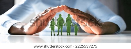 Family Healthcare Coverage. Medical Insurance. People Hands Royalty-Free Stock Photo #2225539275
