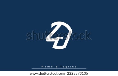Alphabet letters Initials Monogram logo ZJ , JZ