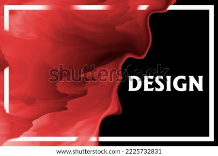 Abstract background with geometric frame. modern abstract art design. 3d illustration.