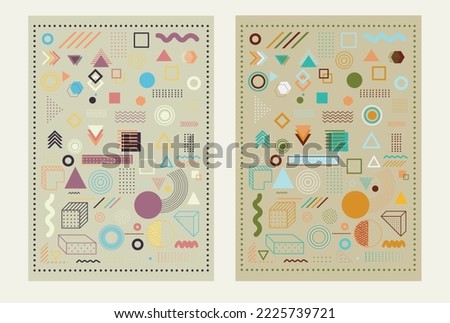 illustration of abstract design geometric background that is majestic unique and also interesting