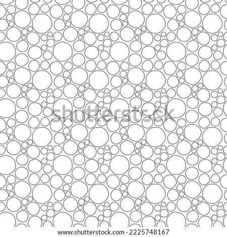 Seamless pattern. Circles of different sizes.