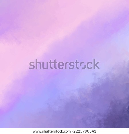 textured painting watercolor sky and clouds, abstract. Abstract hand paint square stain backdrop. watercolor background, vector illustration