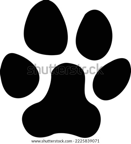 vector paw print of a cat.dog