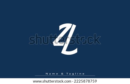 Alphabet letters Initials Monogram logo ZL , LZ