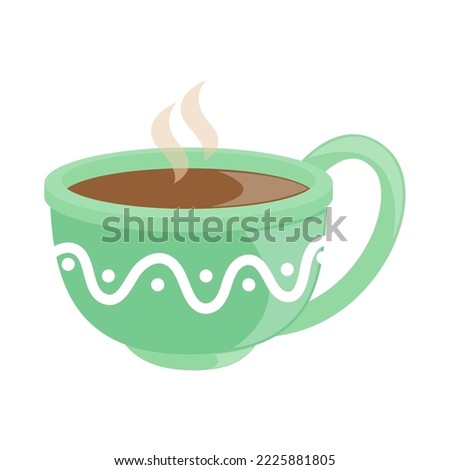 hot cocoa cup icon isolated