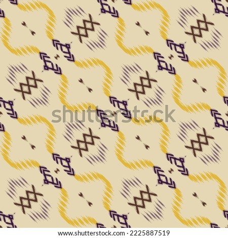 Ikat pattern tribal chevron Seamless Pattern. Ethnic Geometric Batik Ikkat Digital vector textile Design for Prints Fabric saree Mughal brush symbol Swaths texture Kurti Kurtis Kurtas