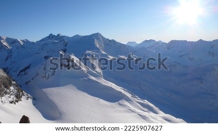 Kaprun Zell am See Austria Skiing Wintersport Alps European Blue Sky Sunny