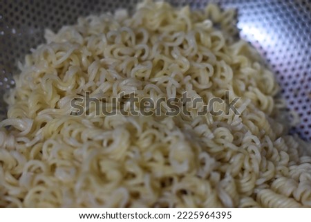  Noodles are a staple food in many cultures made into a variety of shapes.