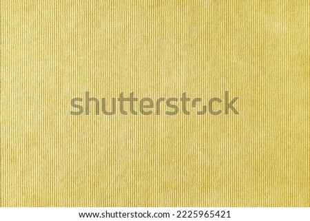 Texture background of velours yellow fabric. Upholstery velveteen texture fabric, corduroy furniture textile material, design interior, decor. Ridge fabric texture close up, backdrop, wallpaper. Royalty-Free Stock Photo #2225965421