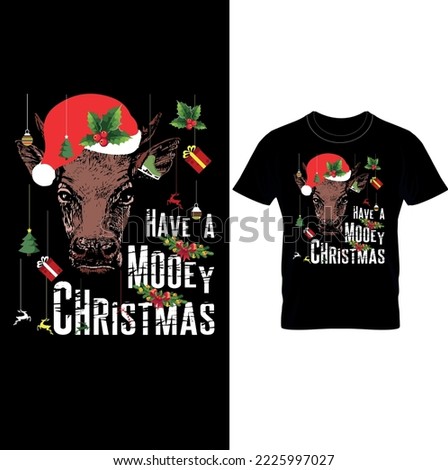 Have A Mooey Christmas T-shirt Design,Cow Christmas Shirt, Merry Christmas Heifers Tee, Christmas Cow T-shirt, Highland Cow Farm  Tshirt, Farmer Cow Animal Lover Shirt.
