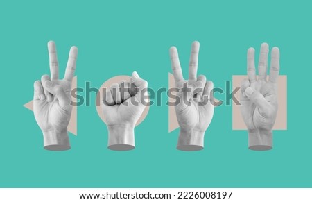 2023 new year concepts, Hand showing 2023 new year hand sign Royalty-Free Stock Photo #2226008197