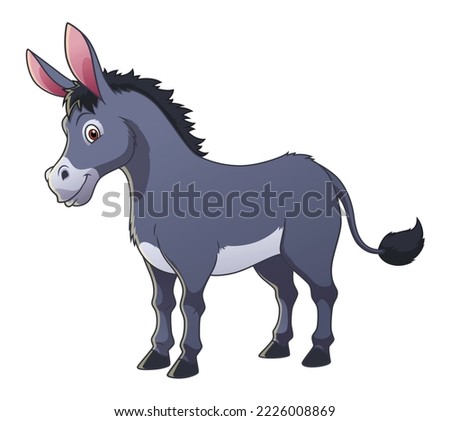 Donkey Cartoon Animal Illustration Color Royalty-Free Stock Photo #2226008869
