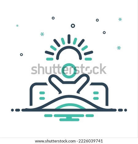 Vector colorful mix icon for wake  Royalty-Free Stock Photo #2226039741