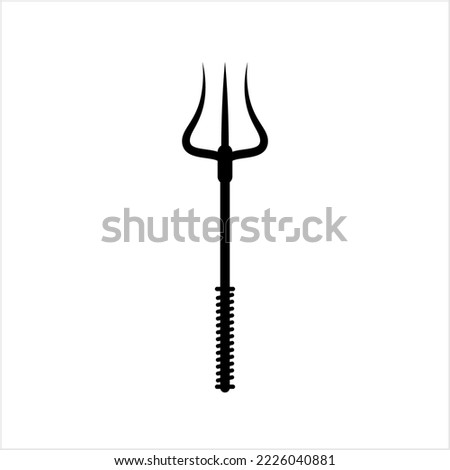 Fire Poker Icon, Fireplace Poker Icon, Fire Iron Icon Vector Art Illustration